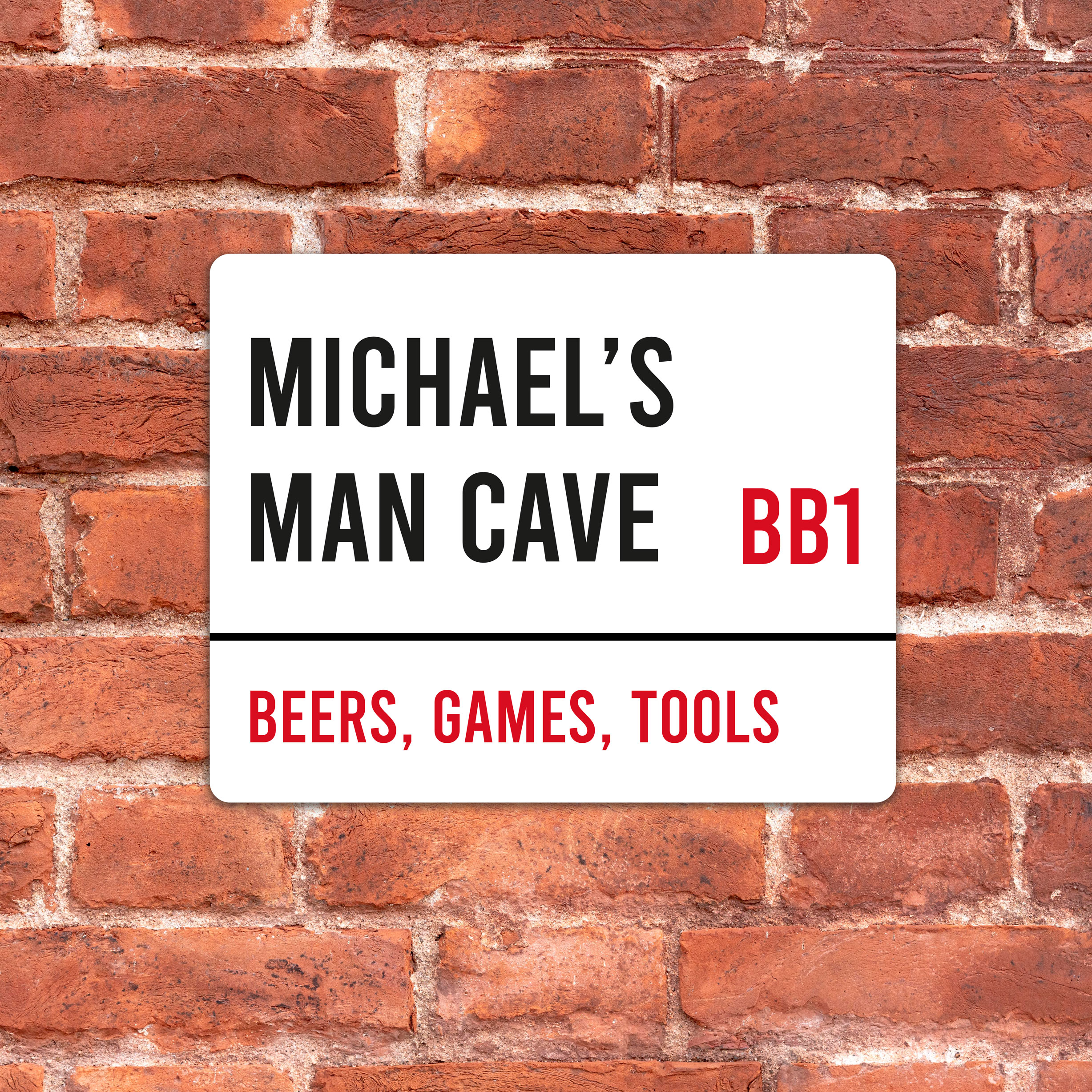 Man Cave London Street Sign