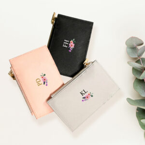 Floral Initials Coin & Card