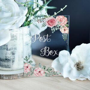 Vintage Rose Post Box