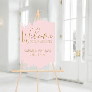 Paint Splash Welcome Sign