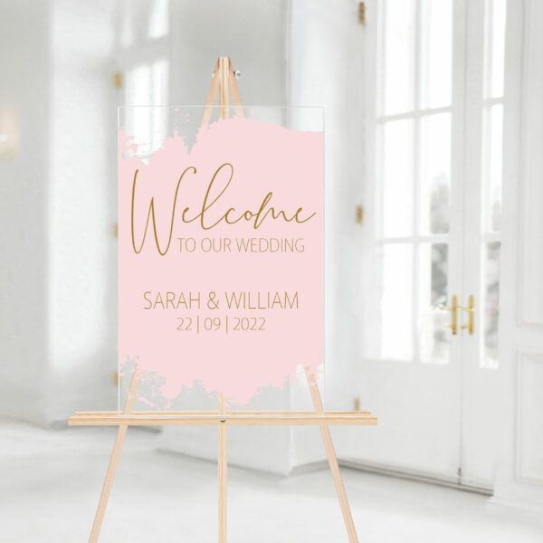 Paint Splash Welcome Sign