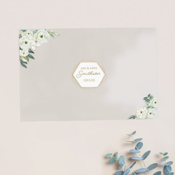 White Floral Alternative Guestbook