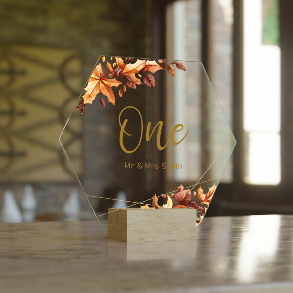 Autumn Table Numbers