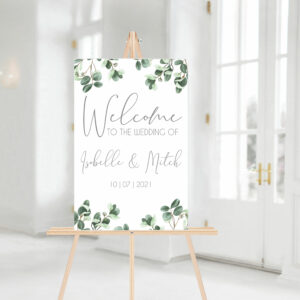 Eucalyptus Welcome Sign