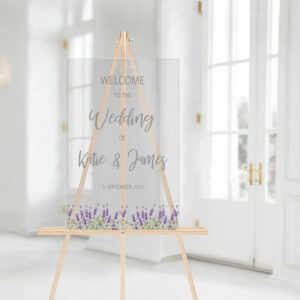 Lavender Welcome Sign