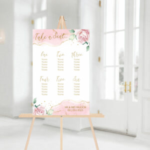 Delicate Watercolour Seating Plan