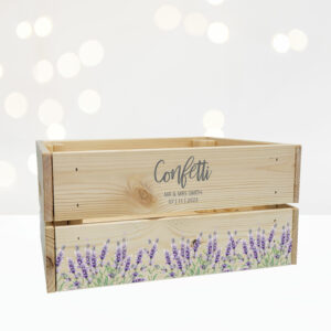 Lavender Wooden Crate