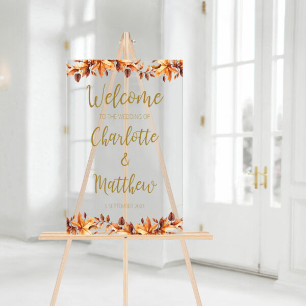 Autumn Welcome Sign