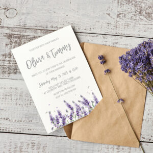 Lavender Wedding Invitation