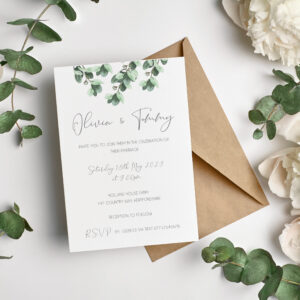 Eucalyptus Wedding Invitation