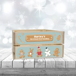 Gingerbread Mint Wooden Crate