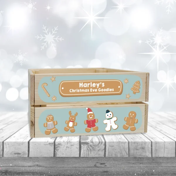Gingerbread Mint Wooden Crate
