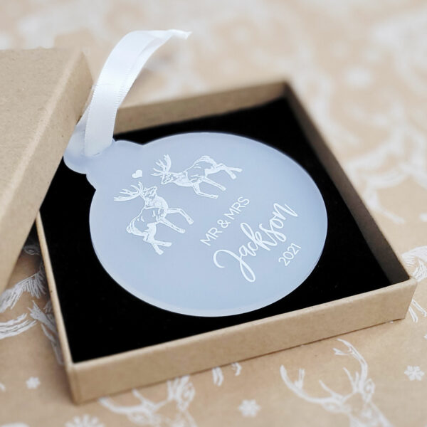 Wedding Stag Bauble
