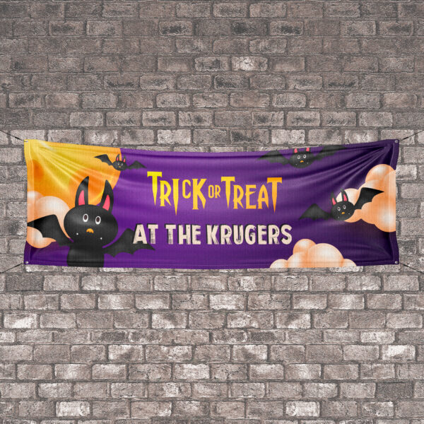 Purple Bats Banner