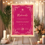 Pink and Gold Mehndi